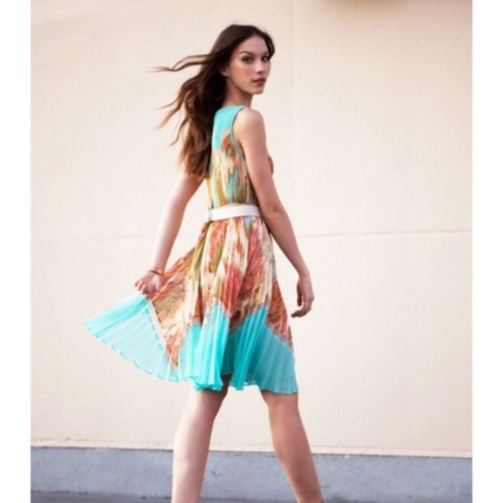 BCBGMaxazria Ksenia Printed A-Line Dress